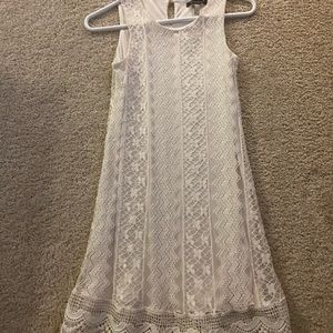 Sleeveless summery cream dress
